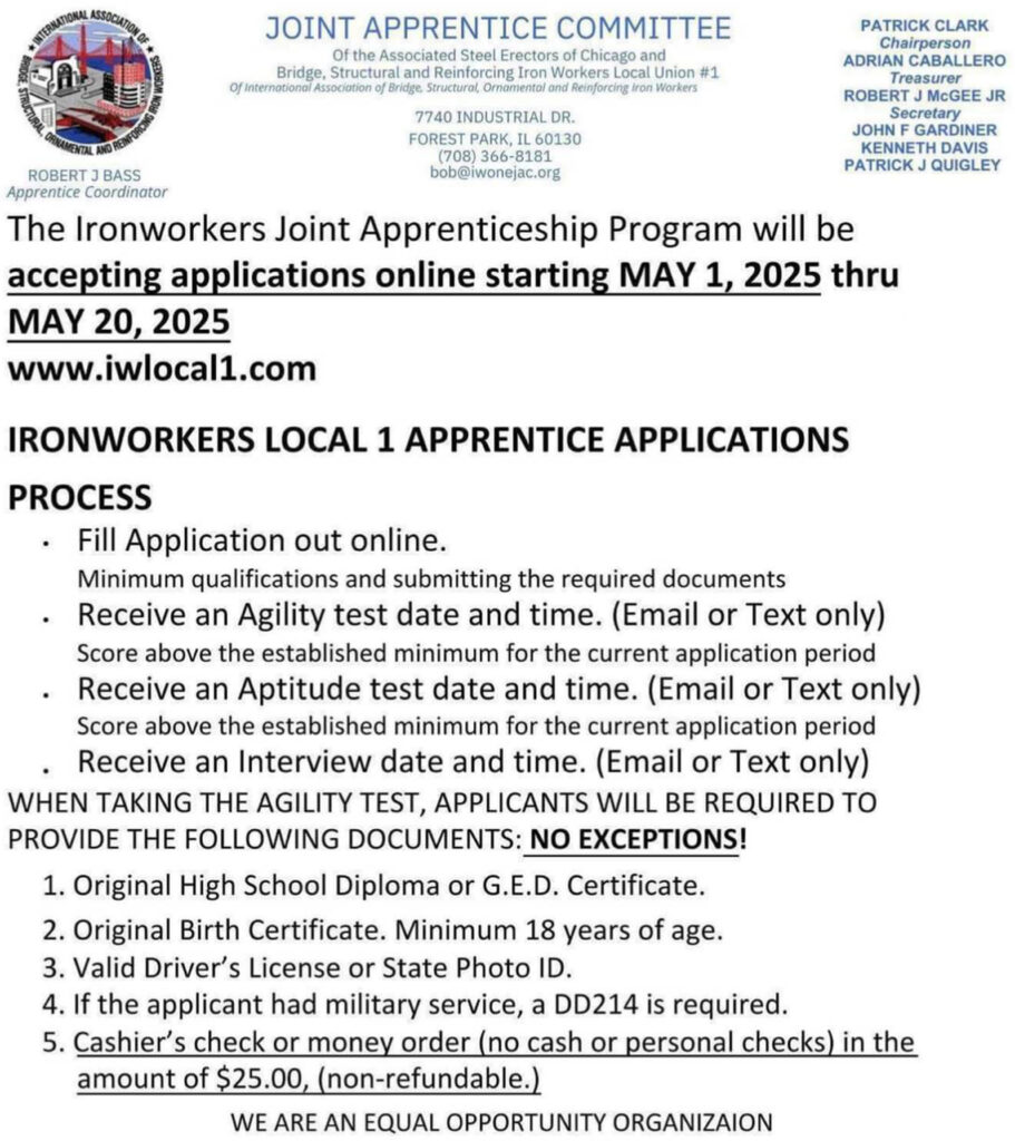 Apprenticeship Opportunity