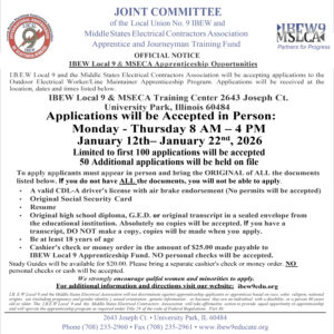 Apprenticeship Opportunity